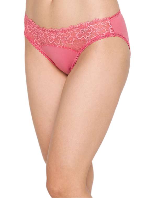 lace detailed mid rise hipster panty - 18510388 - Standard Image - 1