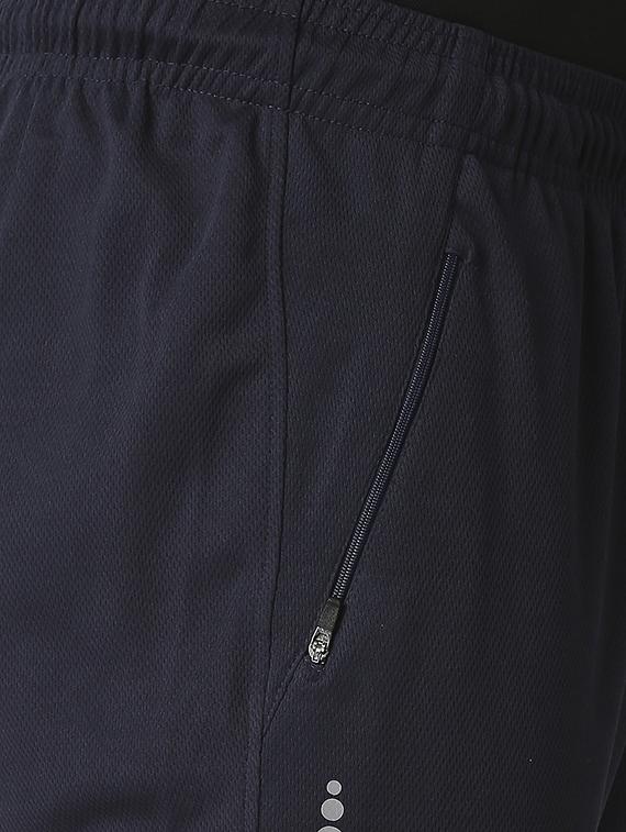 navy blue solid joggers track pant - 18510437 - Standard Image - 4