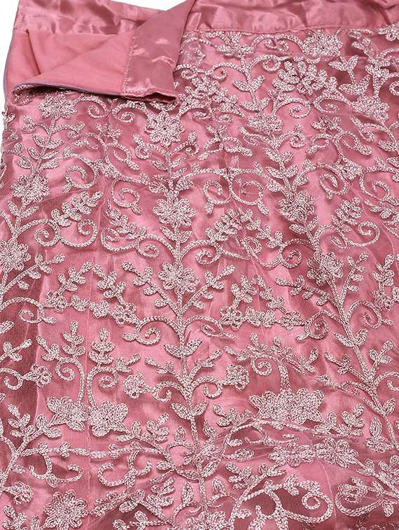 embroidered flared lehenga choli with dupptta - 18510538 - Standard Image - 4