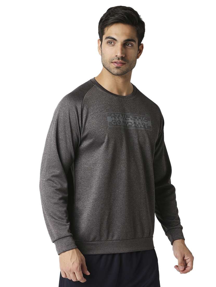 round neck chest print sweatshirt  - 18510578 -  Standard Image - 1