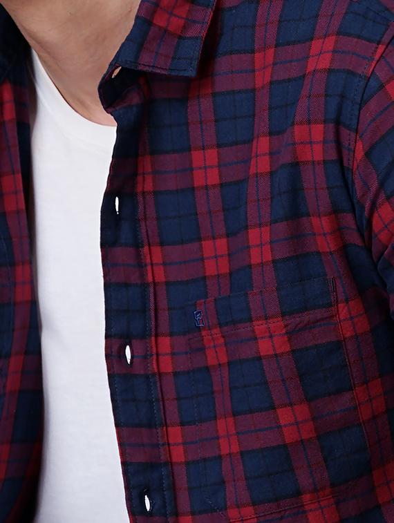 check print casual shirt - 18512108 - Standard Image - 4