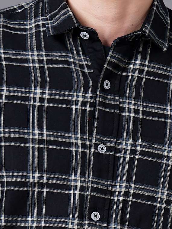 check print casual shirt - 18512109 - Standard Image - 4