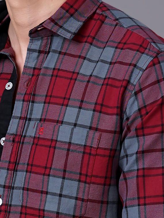 check print casual shirt - 18512112 - Standard Image - 4