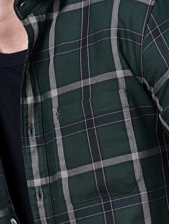 check print casual shirt - 18512118 - Standard Image - 4