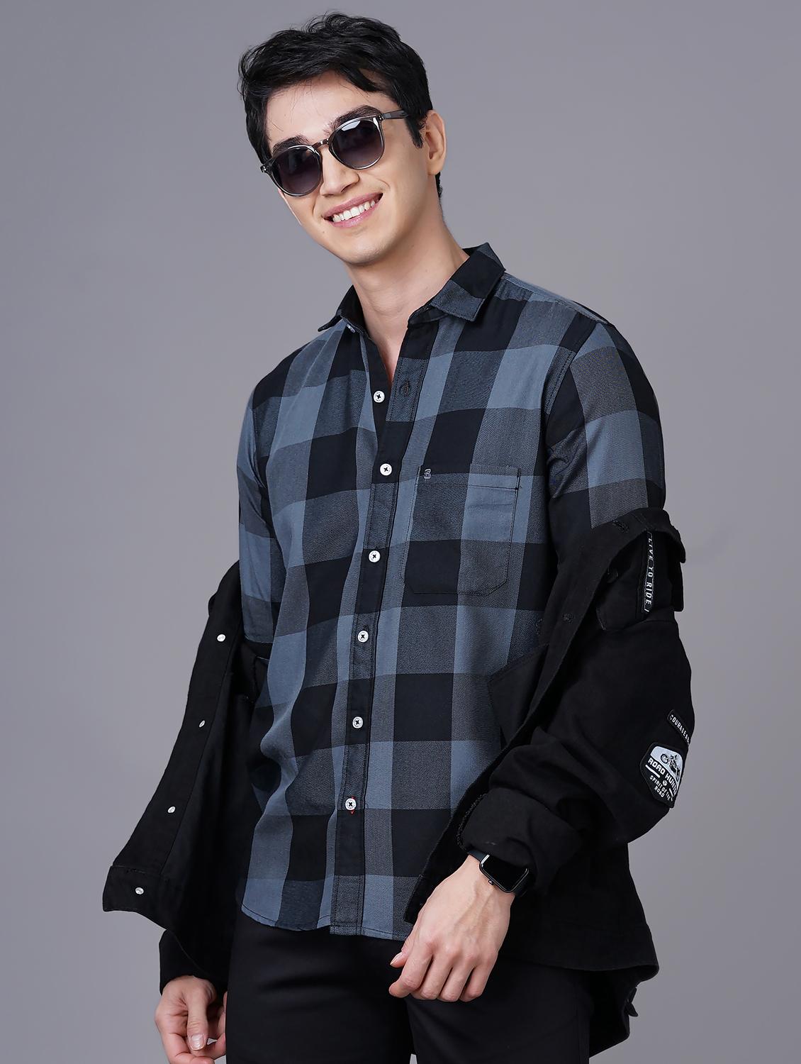 check print casual shirt - 18512120 -  Standard Image - 1