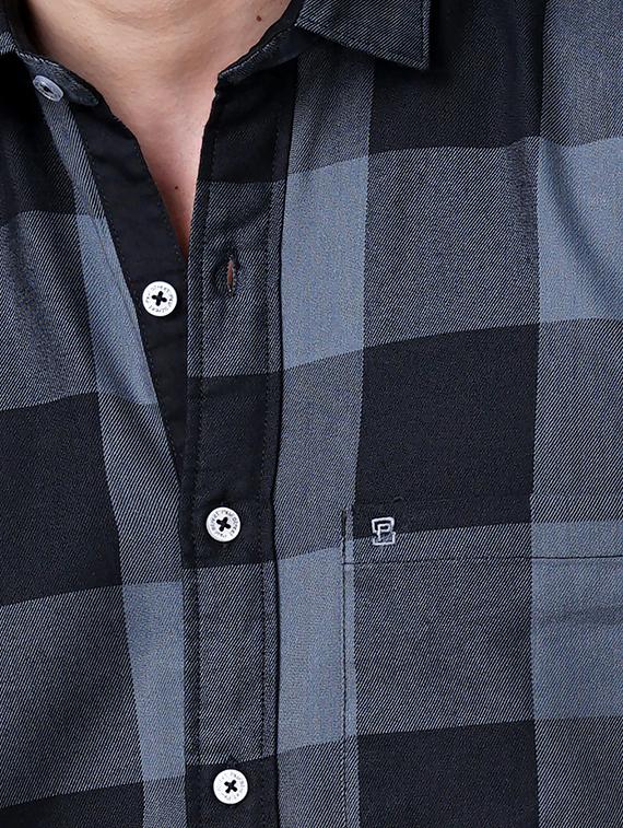 check print casual shirt - 18512120 - Standard Image - 4