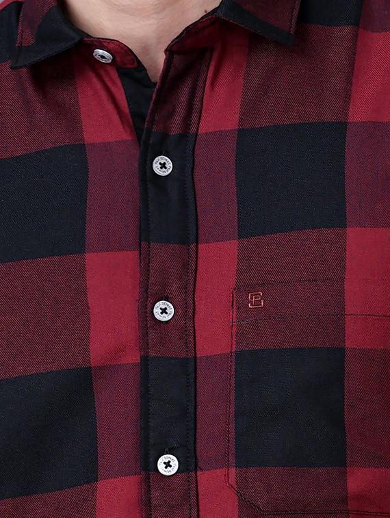 check print casual shirt - 18512121 - Standard Image - 4