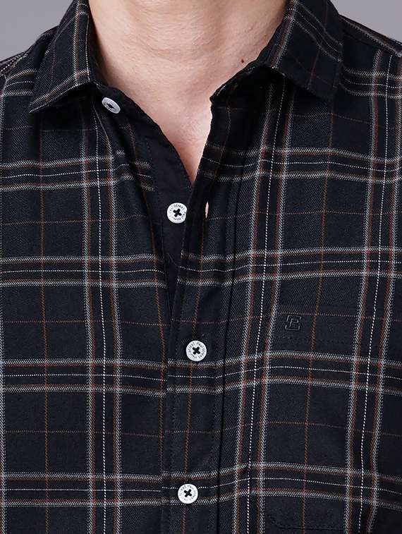 check print casual shirt - 18512124 - Standard Image - 4