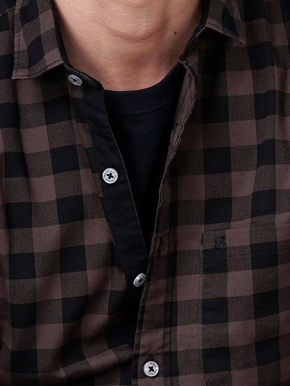 check print casual shirt - 18512126 - Standard Image - 4
