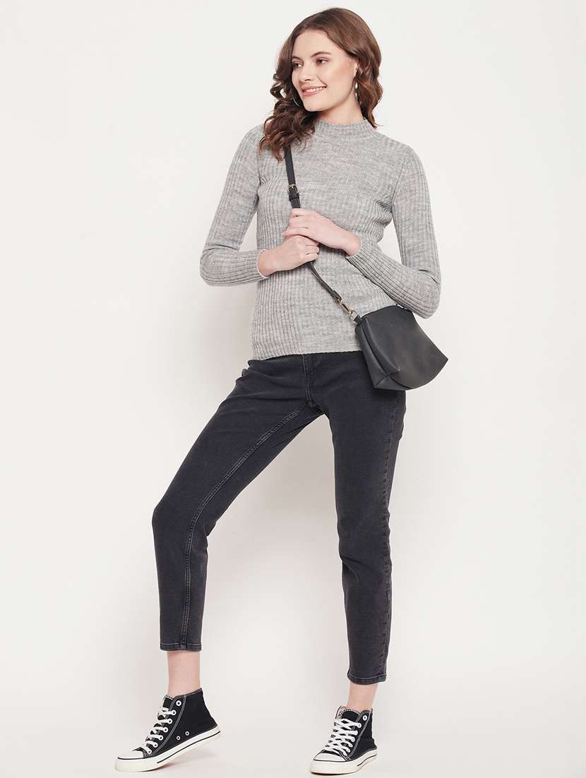 long sleeved solid regular pullover - 18512200 - Standard Image - 4