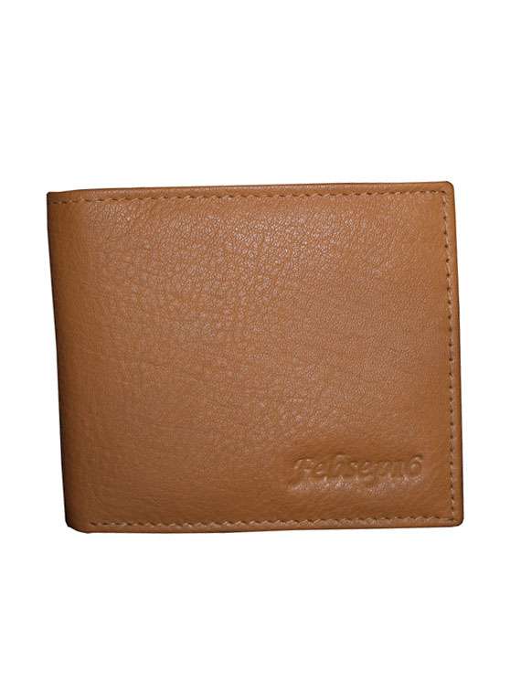 tan leather wallet