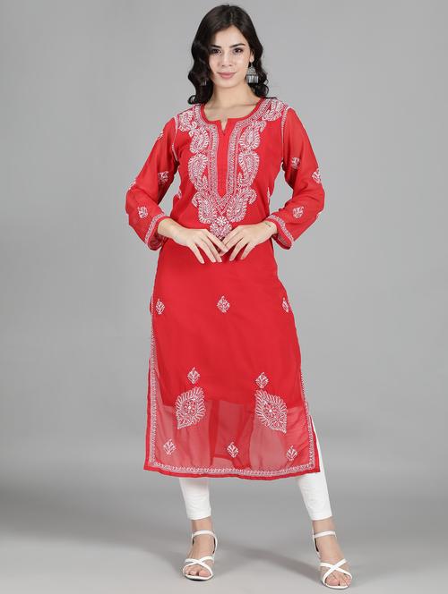 women's straight kurta - 18512666 -  Standard Image - 0