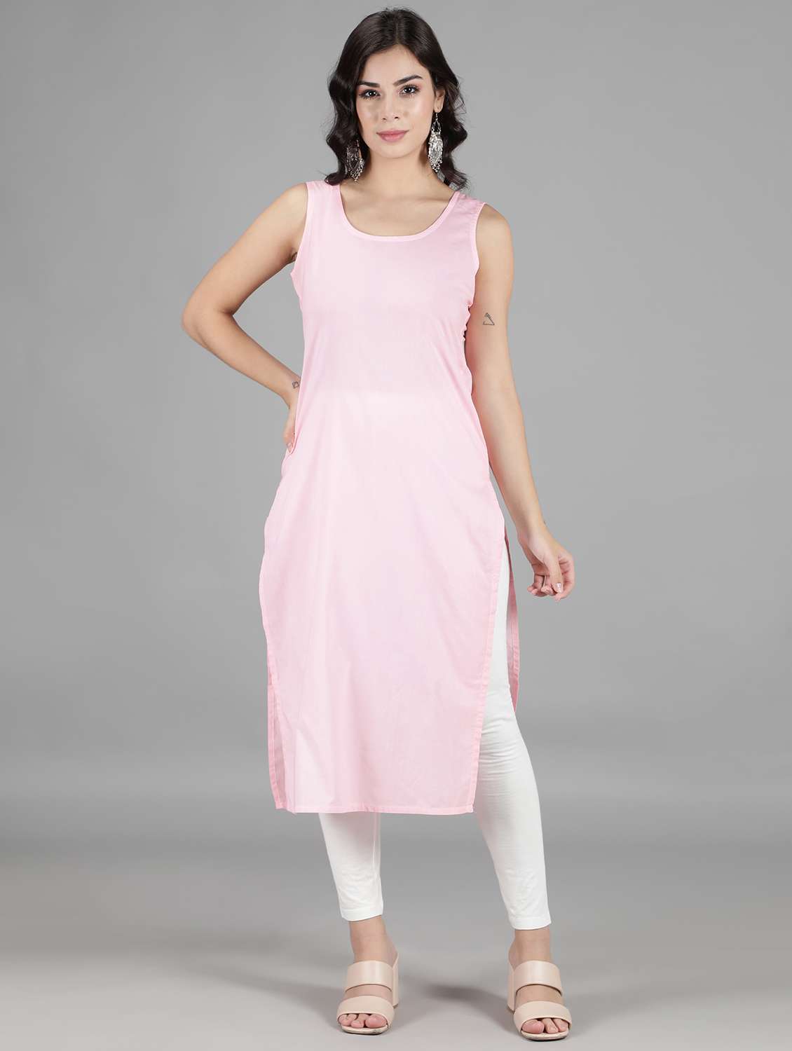 women's straight kurta - 18512672 - Standard Image - 1