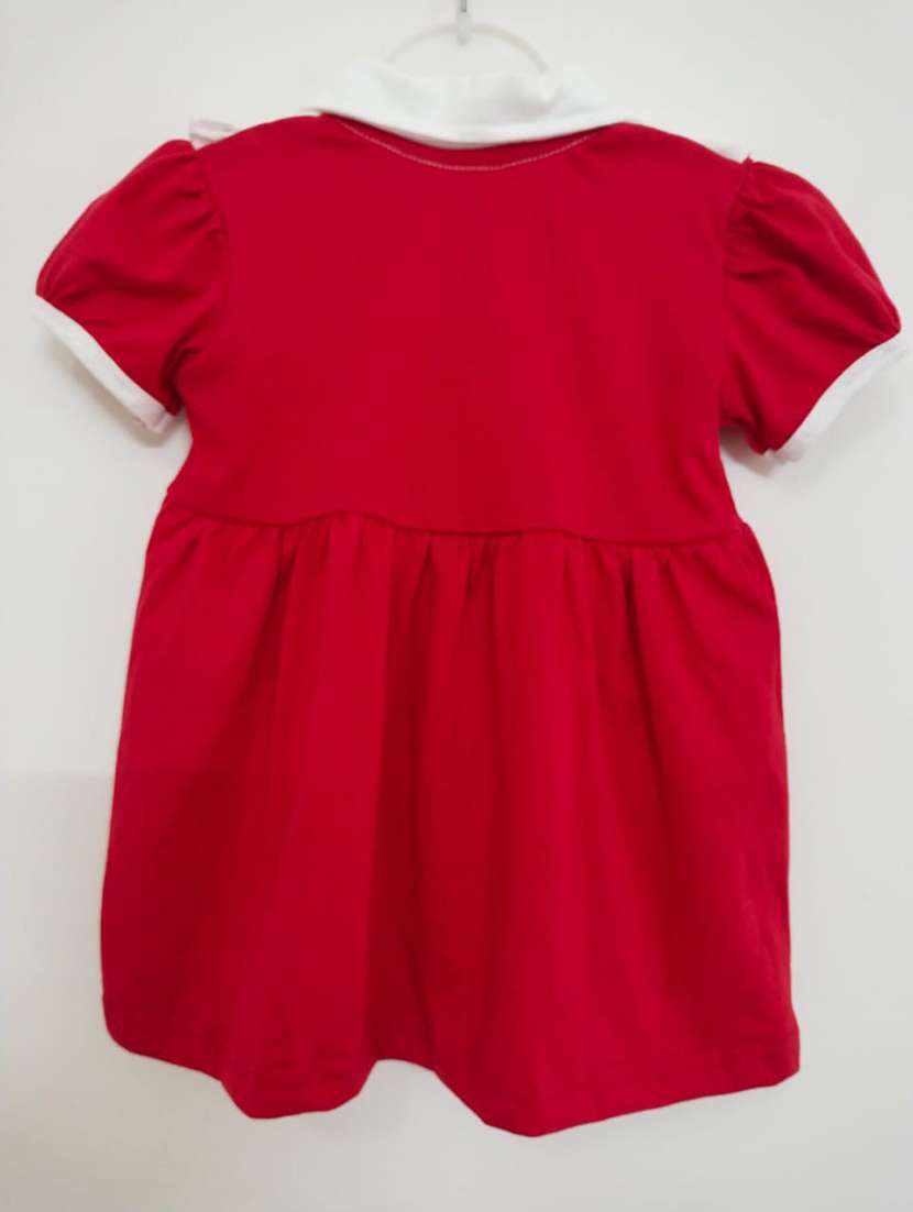 girls collared cap sleeve frock - 18513438 -  Standard Image - 1