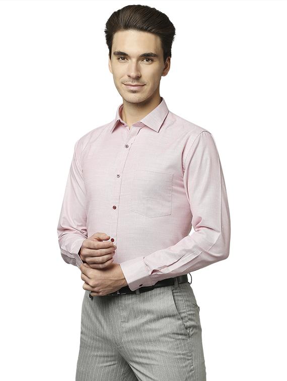 pink solid formal shirt - 18513484 -  Standard Image - 1