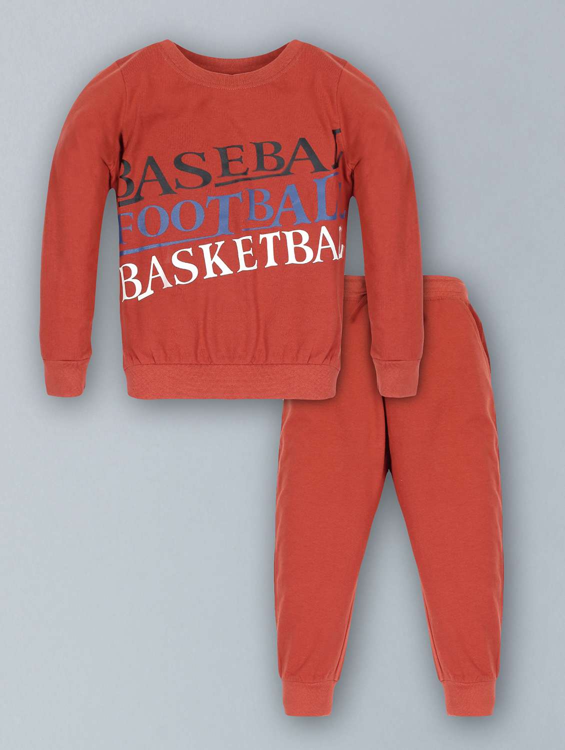 girls graphic printed full length set