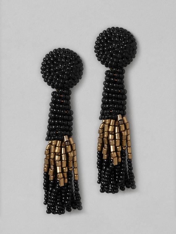 black metal drop earring - 18513830 - Zoom Image - 0