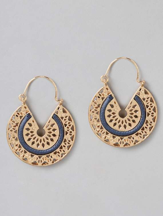 gold metal drop earring