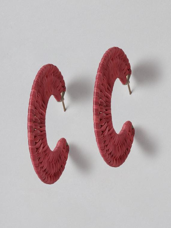 maroon metal drop earring - 18513852 - Zoom Image - 0