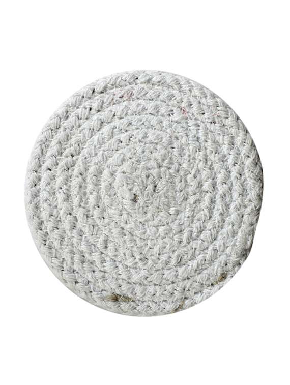 mnd villa jute coaster set, natural rope coasters 5x5 inch (set of 4 pcs)