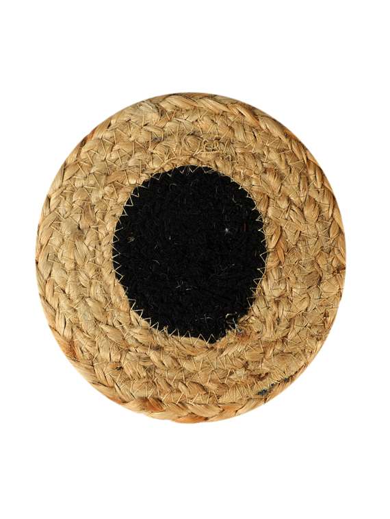 mnd villa jute coaster set, natural rope coasters 5x5 inch (set of 4 pcs)