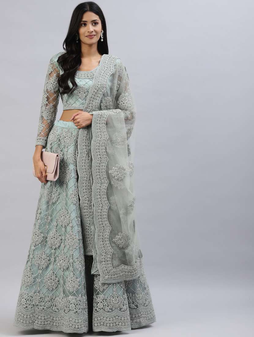 embroidered lehenga and choli with dupatta