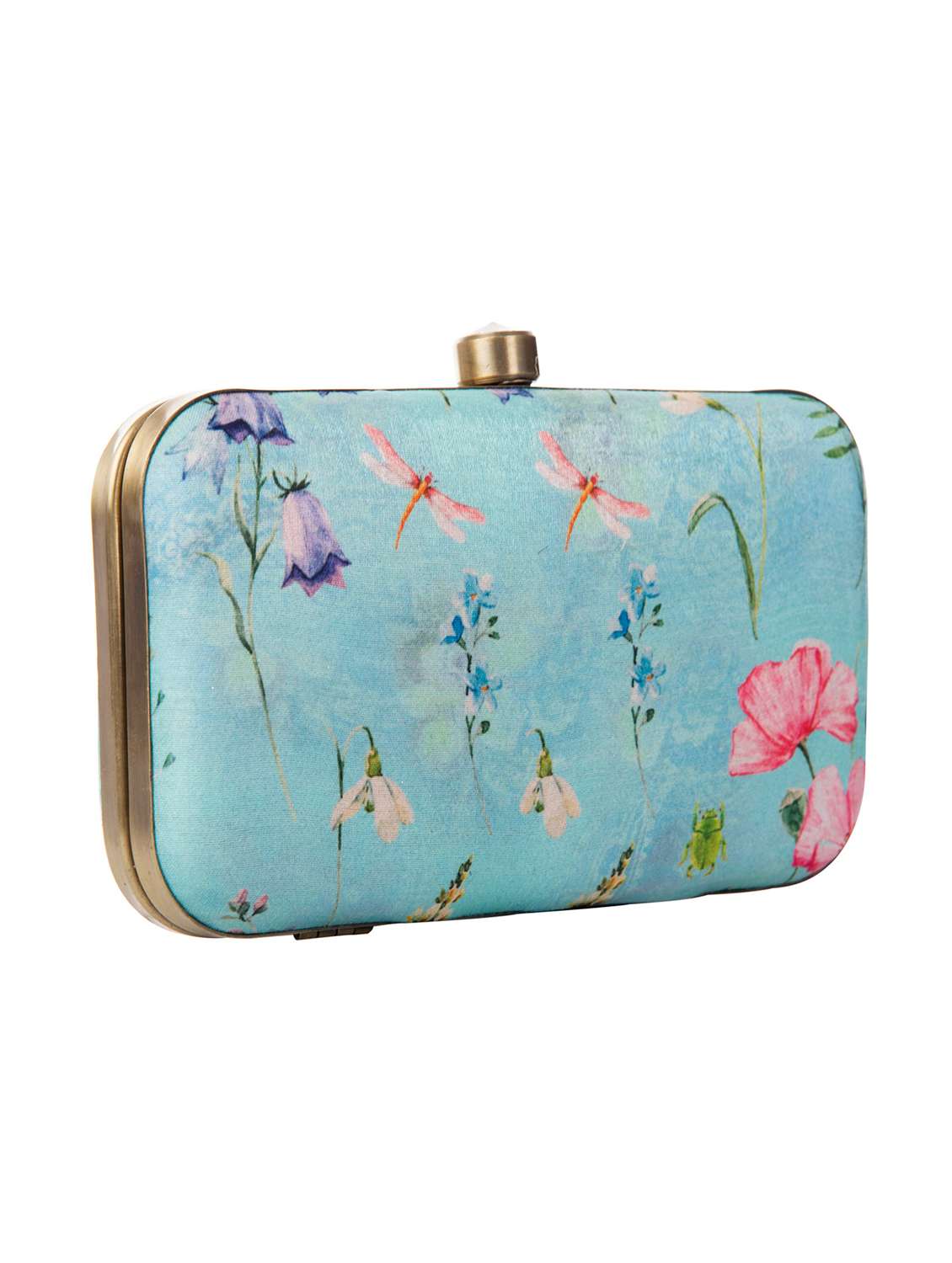 women light blue floral clutch box - 18514759 -  Standard Image - 4