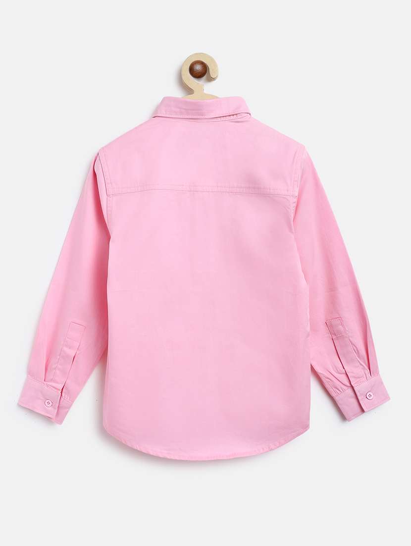 boys pink solid shirt - 18515435 -  Standard Image - 1