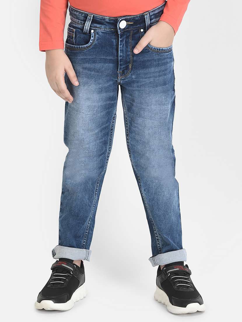 boy's plain slim fit jeans