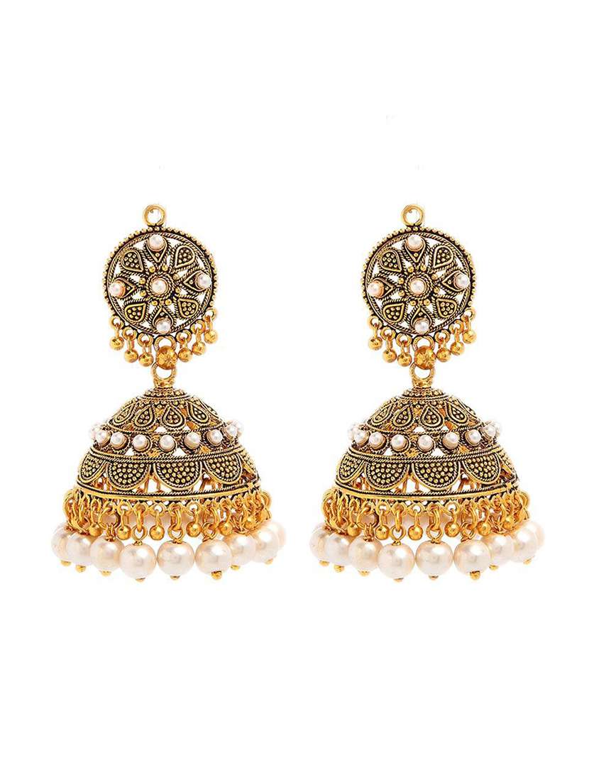 gold plated jhumka earring