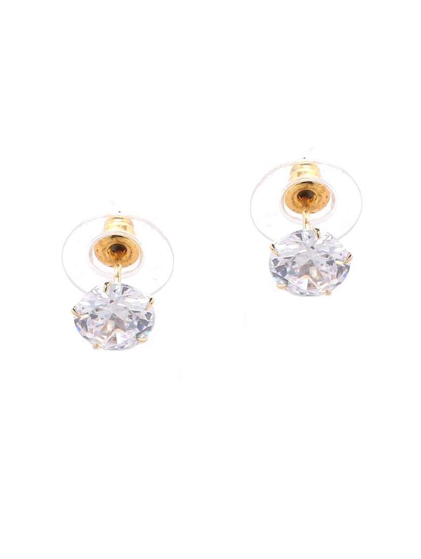 gold stoned studs earring