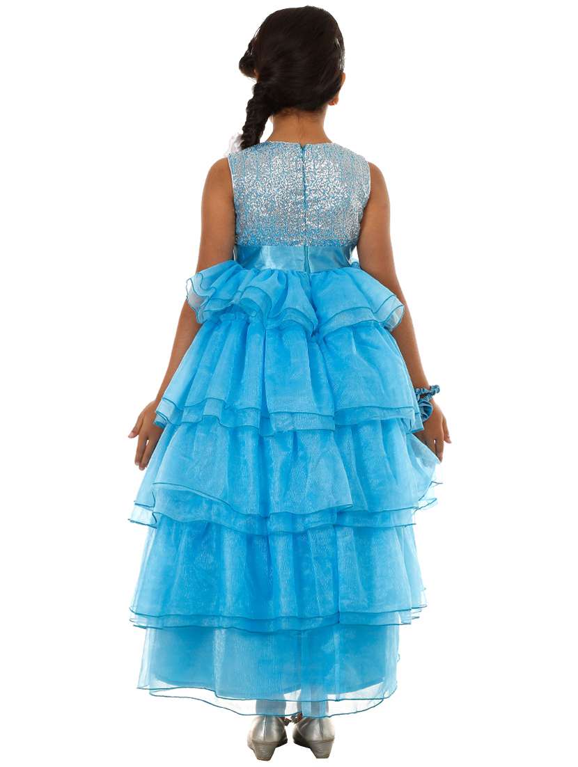 girls round neck sleeveless frock - 18517132 -  Standard Image - 1