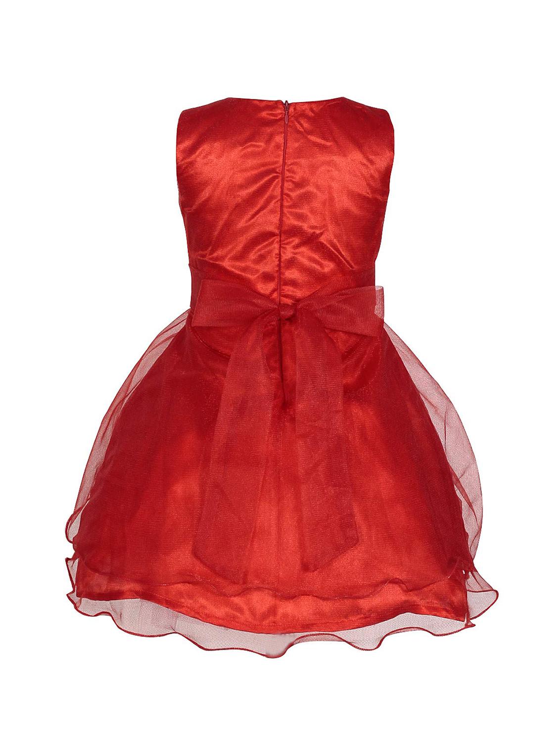 girls round neck sleeveless frock - 18517171 - Standard Image - 1