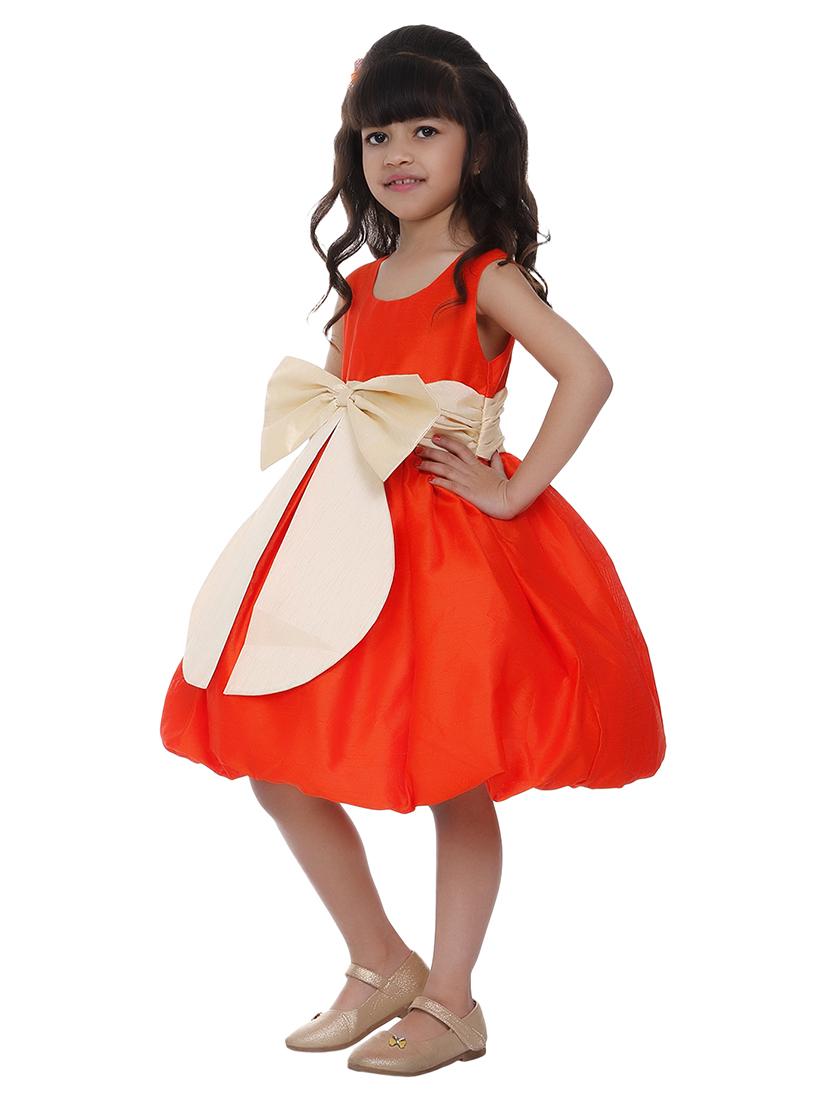 girls round neck sleeveless frock - 18517243 - Standard Image - 1