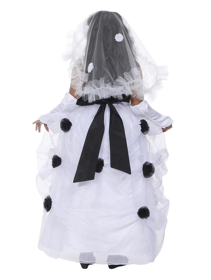 girls round neck embellished flared party gown - 18517272 - Standard Image - 1
