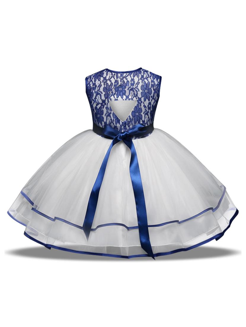 girls round neck sleeveless frock - 18517290 - Standard Image - 1
