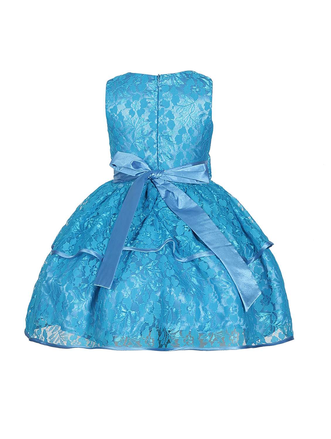 girls round neck sleeveless frock - 18517301 - Standard Image - 1