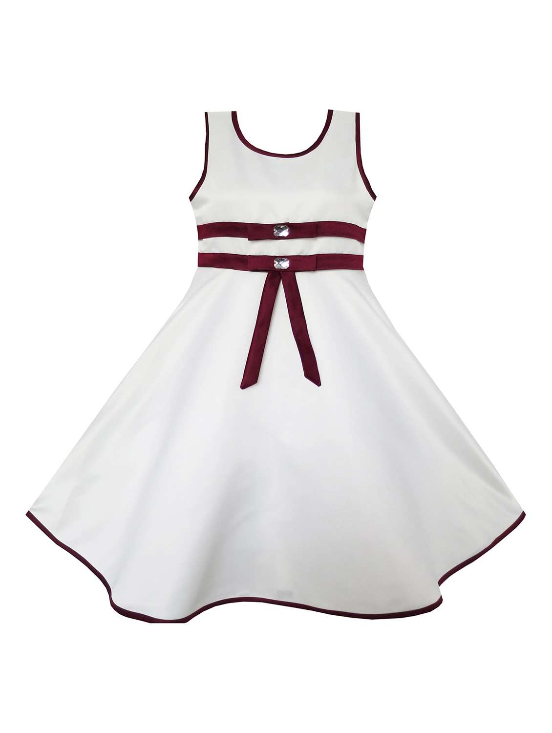girls round neck sleeveless frock - 18517404 - Standard Image - 1