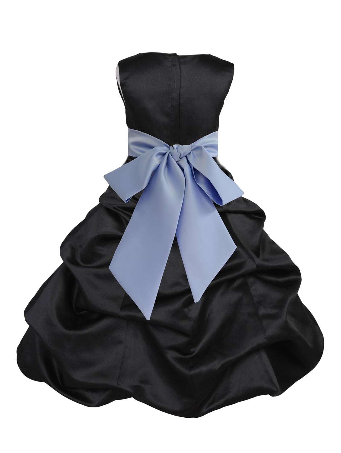 girls round neck solid layered party gown - 18517431 -  Standard Image - 1