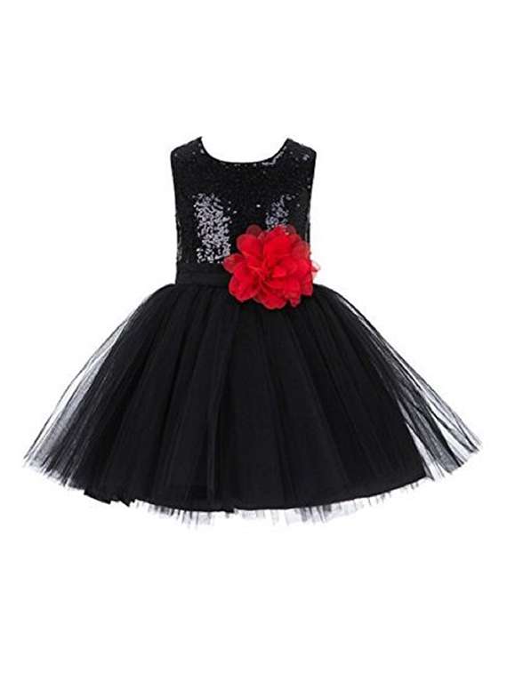 girls round neck sleeveless frock