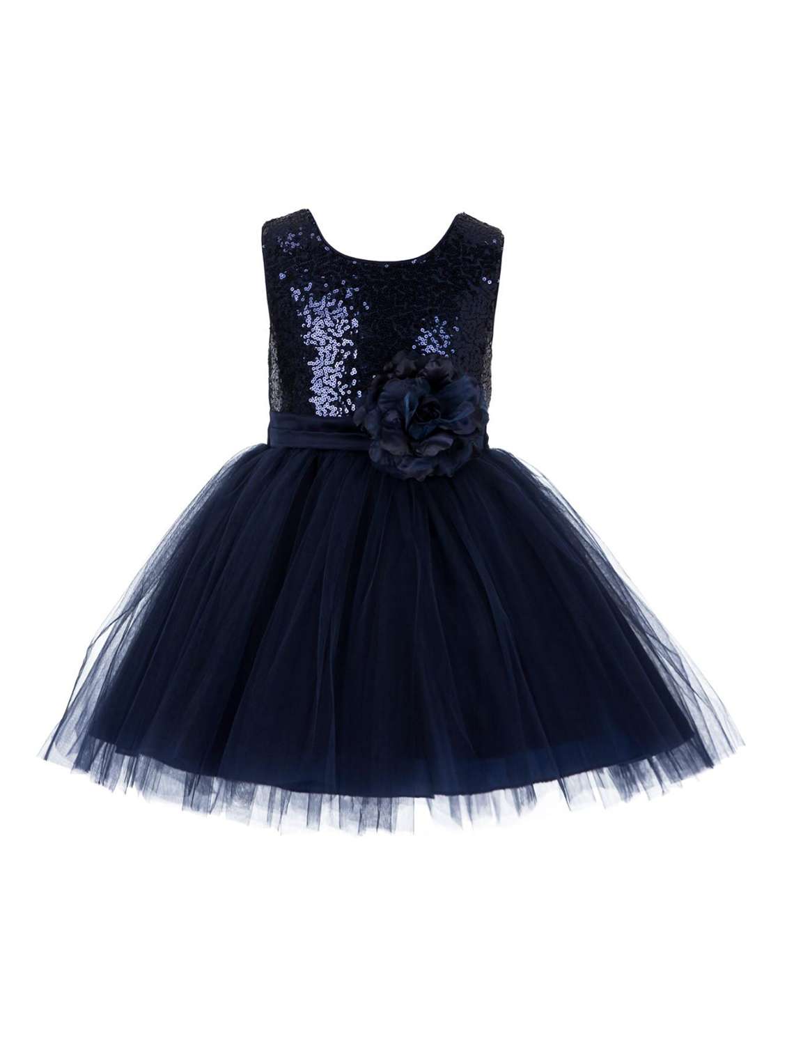 girls round neck sleeveless frock - 18517444 -  Zoom Image - 0