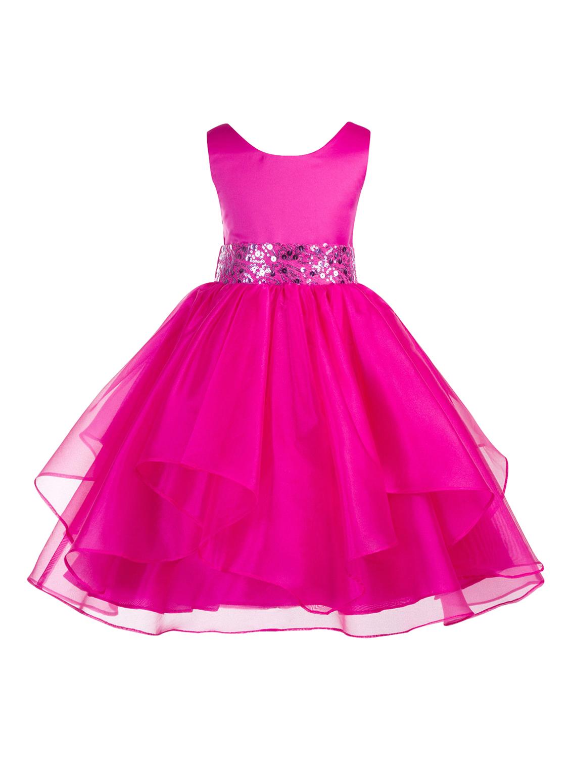 girls round neck sleeveless frock - 18517449 -  Zoom Image - 0