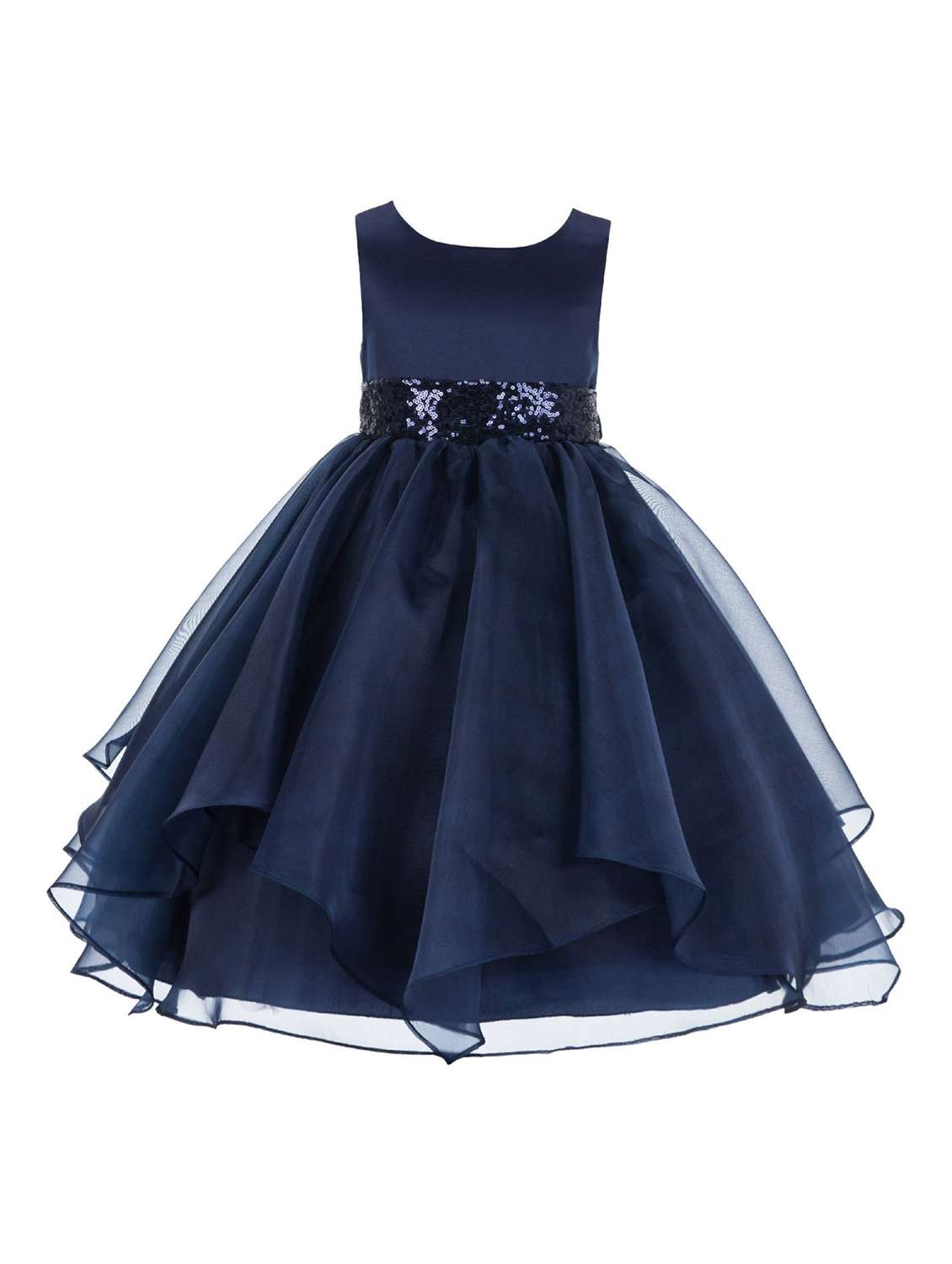 girls round neck sleeveless frock