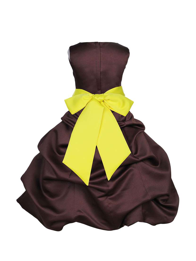 girls round neck solid layered party gown - 18517466 -  Standard Image - 1