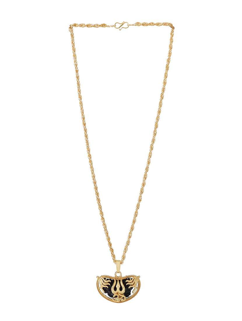 gold metal pendant