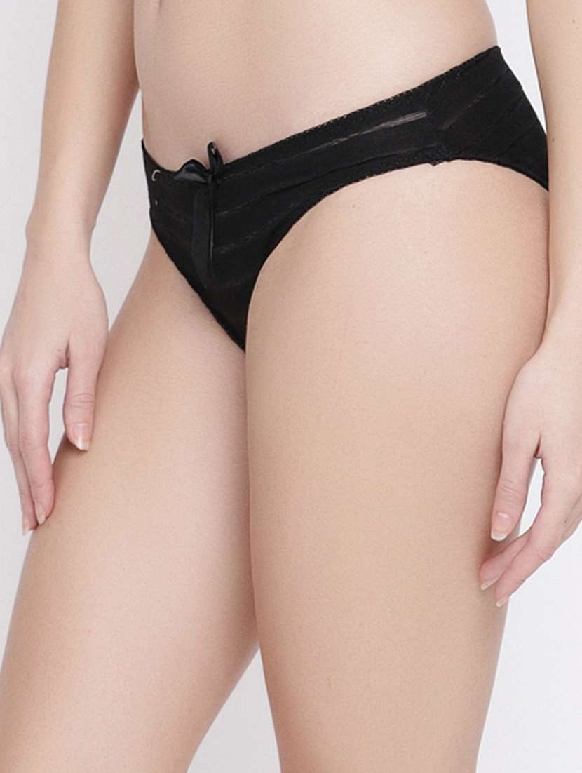 black striped bikini panty - 18519248 -  Standard Image - 1