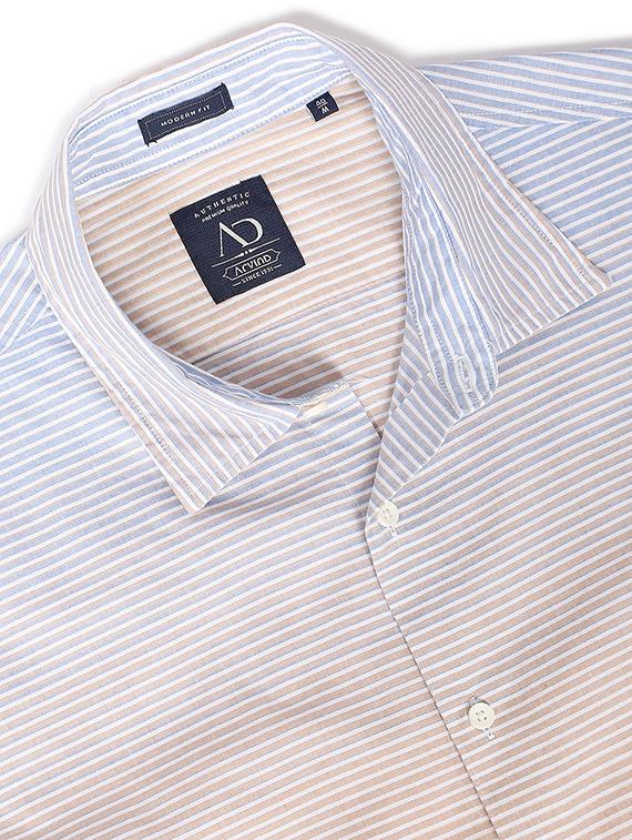 ombre striped casual shirt - 18519343 - Standard Image - 4