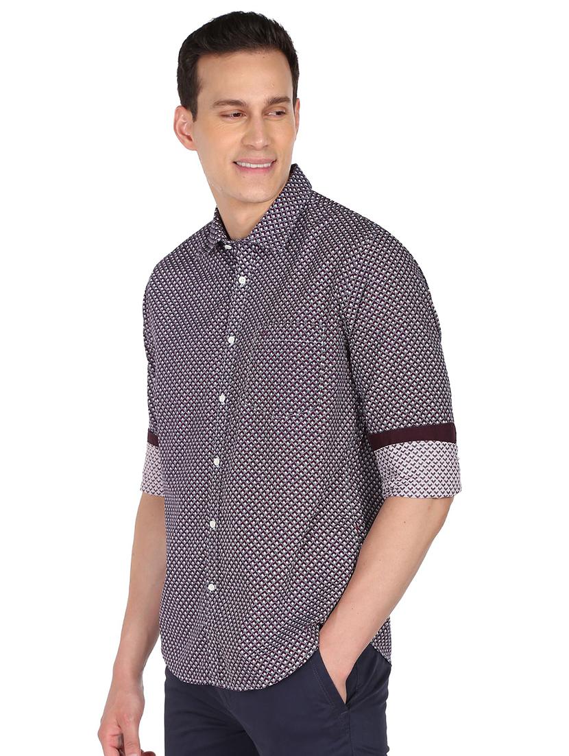 mens geometric casual shirt - 18519354 -  Standard Image - 1