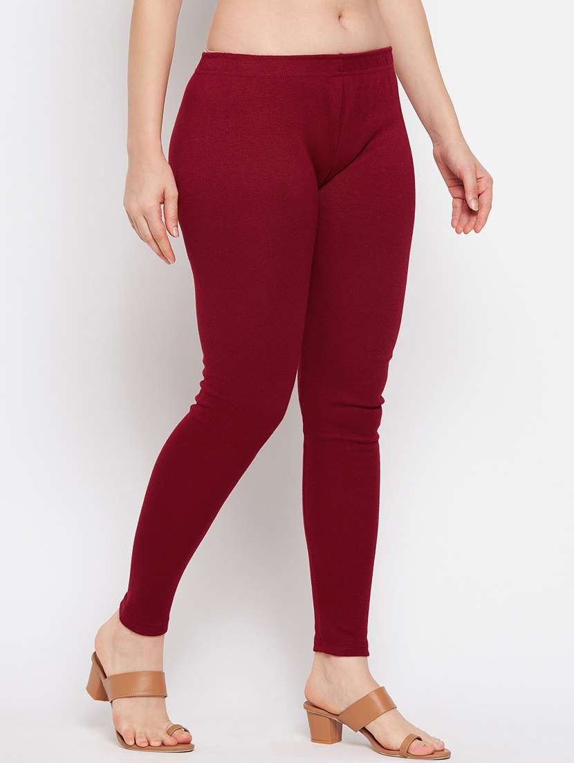 mid rise solid woolen legging - 18519359 -  Standard Image - 1