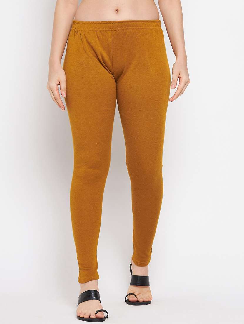 mid rise solid woolen legging